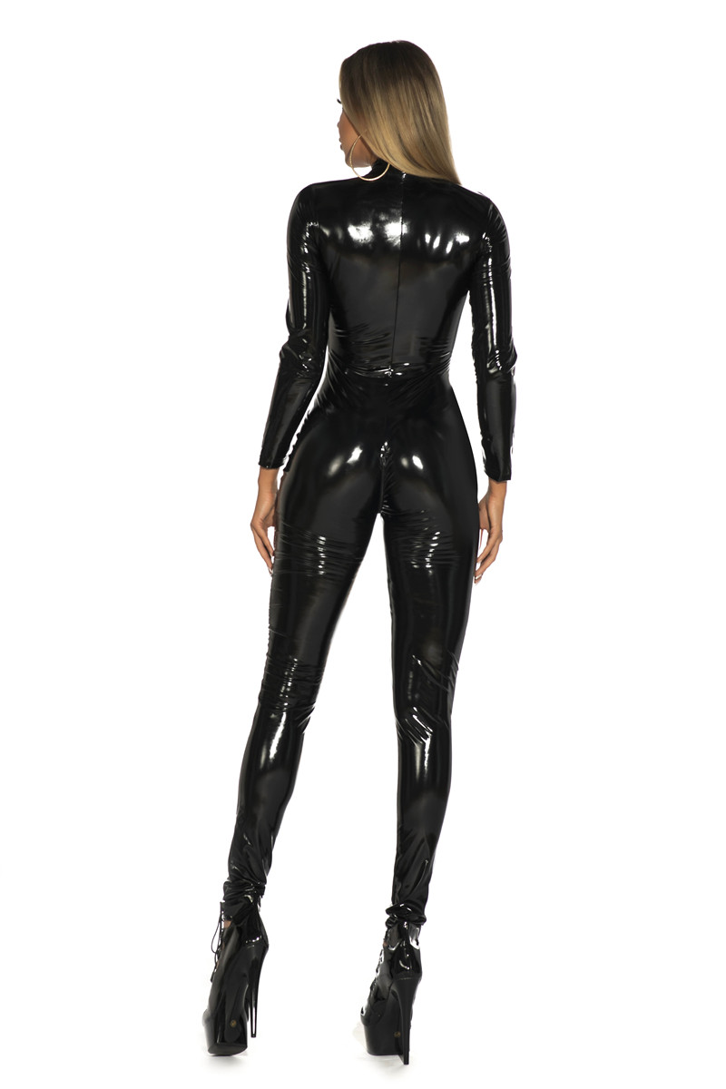 Femmes Sexy brillant PU Faux c - Sewing Latex avis et prix